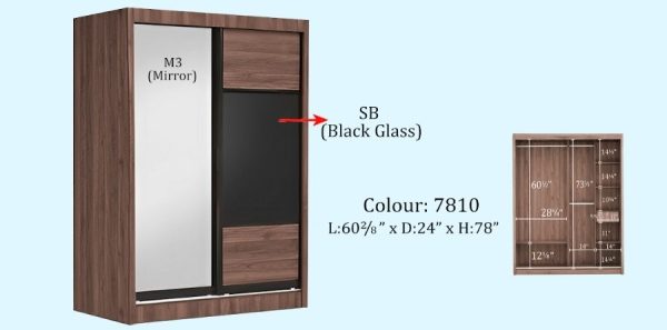 Wardrobe WD1336 (Available in 2 Colors)